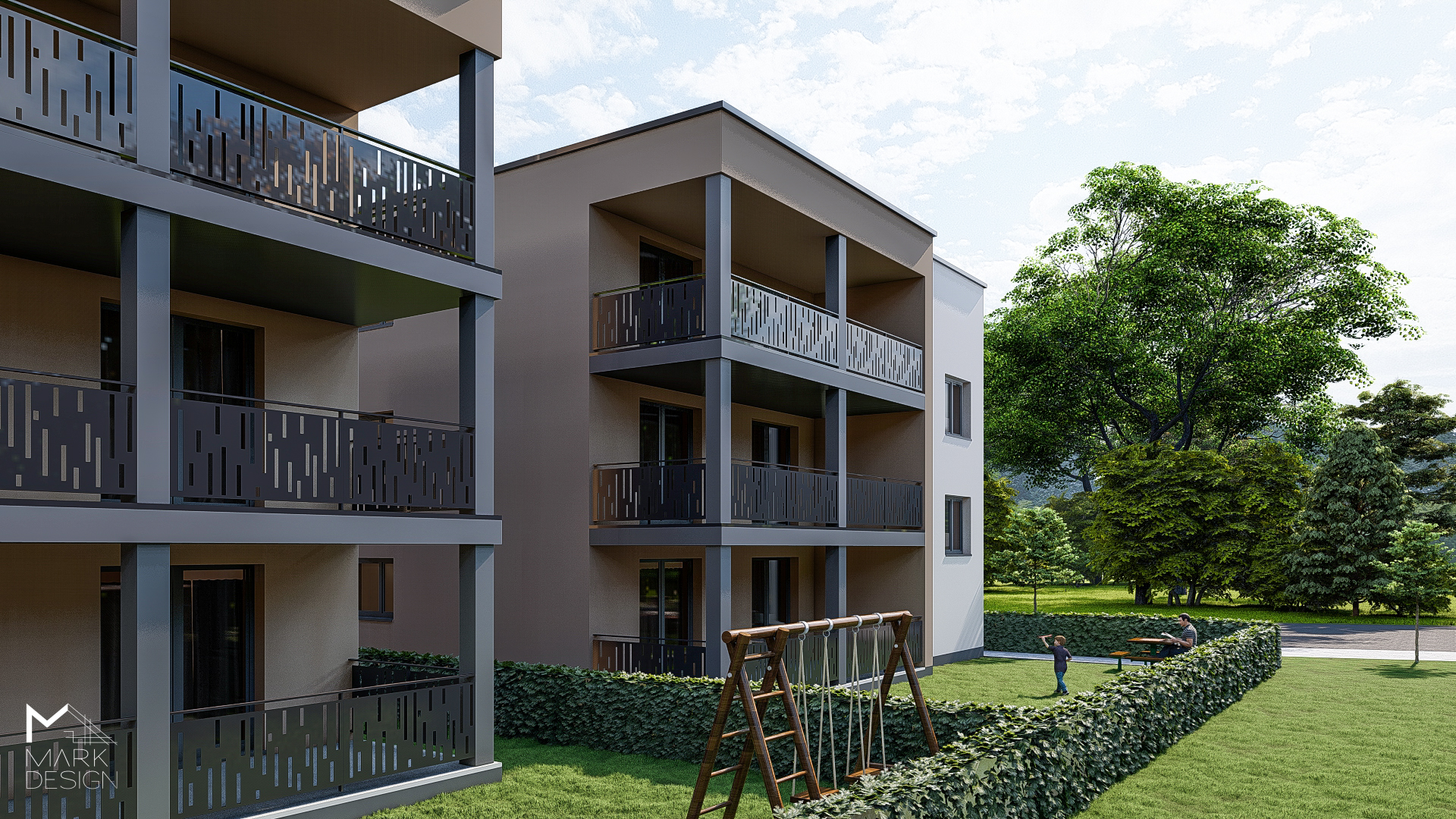 (C1) Dokončená novostavba 4-izbového bytu s terasou a predzáhradkou Piešťany