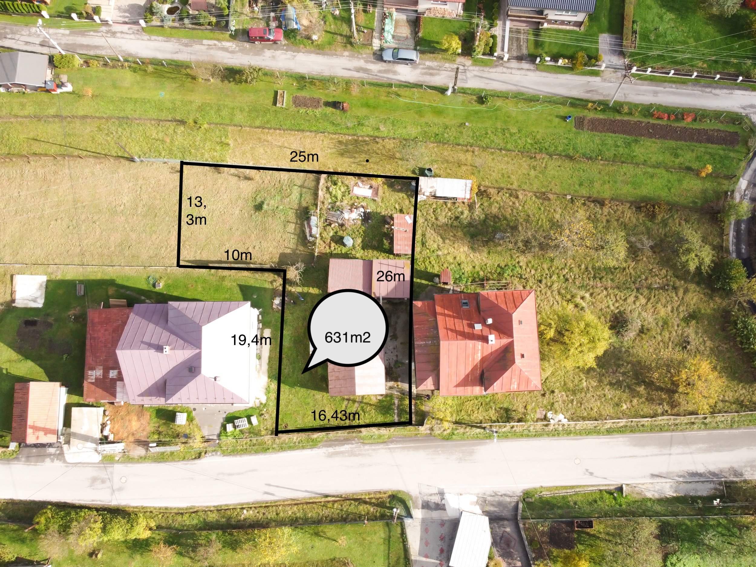  Stavebný pozemok 631m2, Turzovka