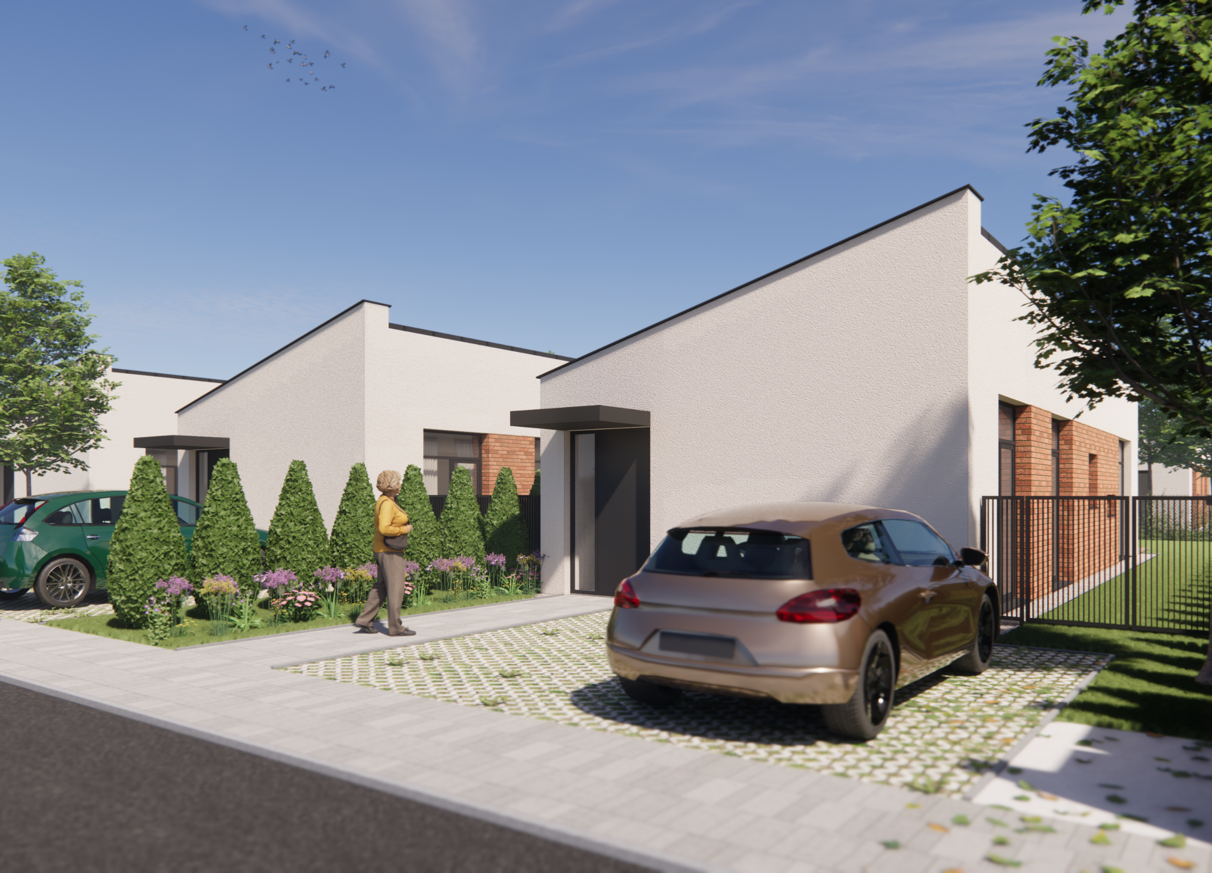 3-izbový bungalov Kompakt Family na 640m2 pozemku, Slnovrat residence