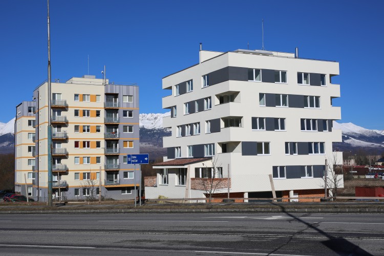 Na fotke projekt realizovaný spoločnosťou BizPartner a.s. v Poprade tesne pred jeho ukončením.